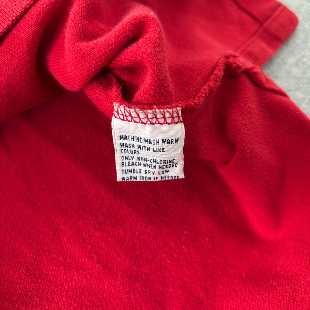 Polo Ralph Lauren Men XL Red Short Sleeve Pique Cotton Polo Shirt Navy Pony Logo - Picture 5 of 9